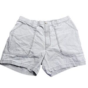 Hook & Tackle Beer Can Shorts Size 40 Gray Canvas Fishing Outdoor